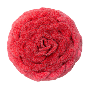 雪球丁达尔羊毛渐变玫瑰抱枕材料包diy居家毛线钩花手工编织礼物