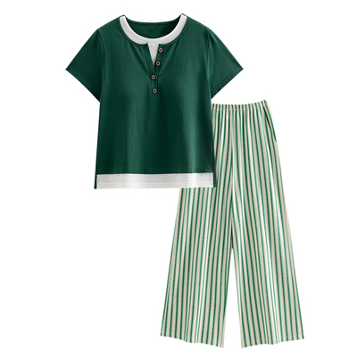 带胸垫睡衣女夏莫代尔时尚可外穿