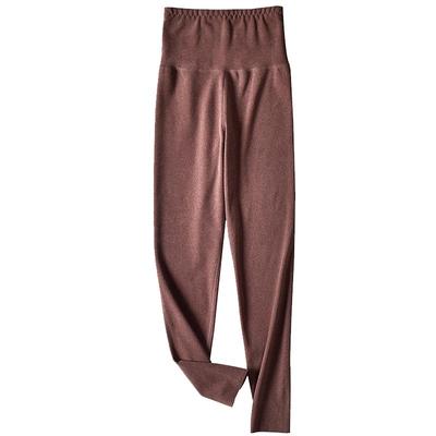 德绒女士秋裤高腰无痕内穿保暖裤