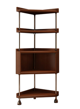 实木转角90度中古风客厅角柜