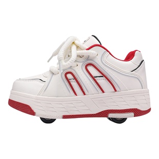 暴走鞋女童冬季儿童带轮子可收缩拆卸变形运动学生隐形轮滑板鞋