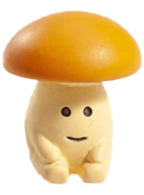 小滑蘑菇场景缩微摆件创意迷你玩偶汽车电脑屏摆设生日蛋糕装饰品
