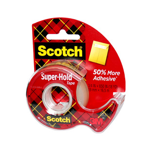 3M思高超粘透明胶带198#切割器款高透强力胶带稳定粘力持久不脱胶