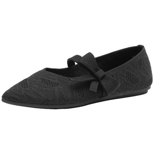 大东女鞋2026新款春季软底百搭浅口玛丽珍鞋平底透气工作鞋女单鞋