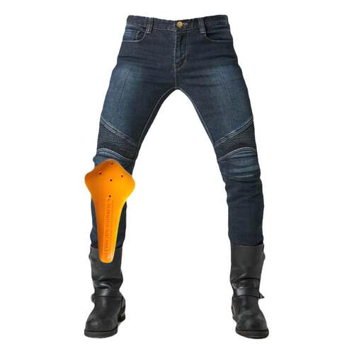 摩托车骑行牛仔防摔裤机车牛仔摩旅臀部联名凯夫拉针织布耐磨防火