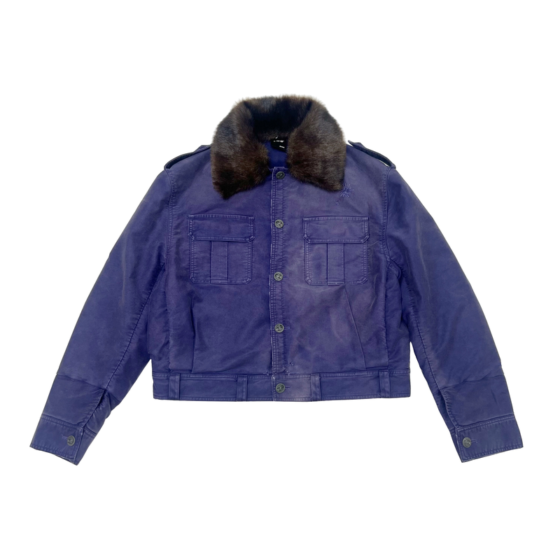 【PacShop】.pac 紫色弹孔可拆毛领夹克 BULLET MILITARY JACKET