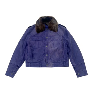 【PacShop】.pac 紫色弹孔可拆毛领夹克 BULLET MILITARY JACKET