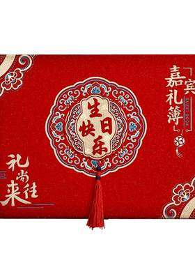 宝宝百日满月宴签到礼金本