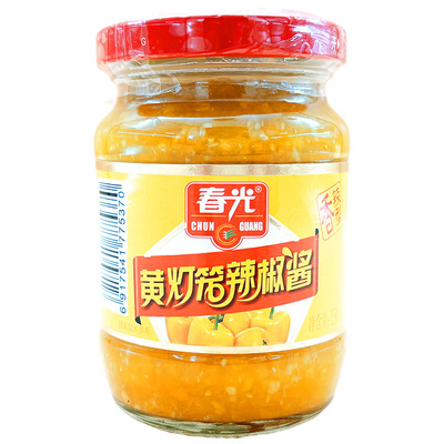 春光气泡柱包装黄灯笼辣椒酱海南