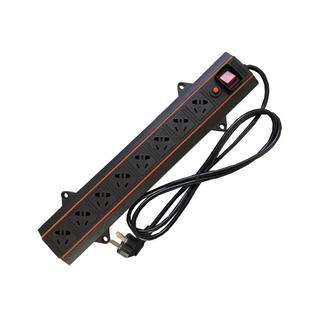 科海机柜pdu排插座8位10A新国标开关过载斜插口工程机房专用电源