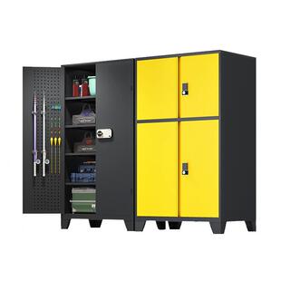 车位储物柜地下车库停车场站脚杂物收纳防潮防锈带锁防盗渔工具柜