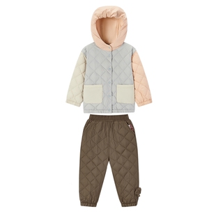 Milkbarn秋冬新品儿童羽绒服宝宝轻薄马甲男女童白鸭绒外套