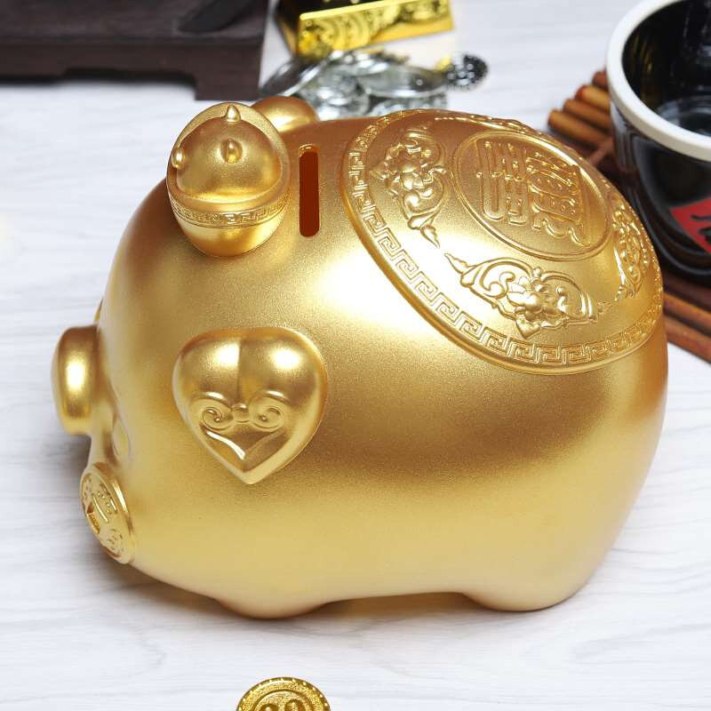 小金猪存钱罐存钱猪储蓄罐小猪猪大号防摔超大儿童储钱罐可存可取