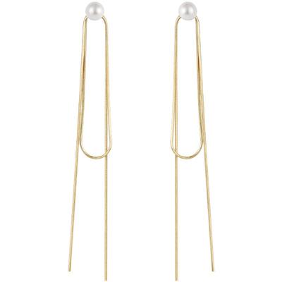 ZEGL一款两戴流苏珍珠耳环