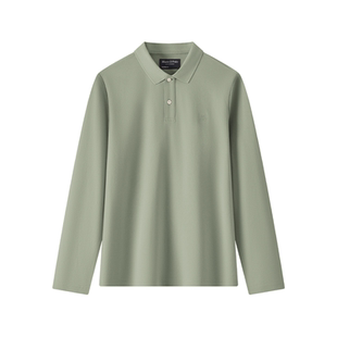 Marc O'Polo/MOP2025冬季新款索罗那合体棉涤混纺长袖POLO衫男士