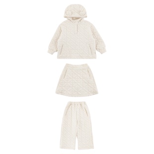 幼悠女童冬季套装儿童元气可爱防风连帽卫衣时尚休闲裤潮流半裙潮