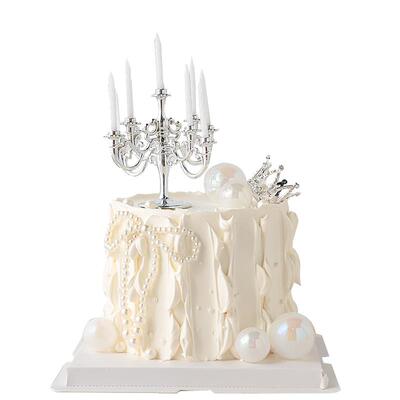女神生日蛋糕装饰复古欧式烛台