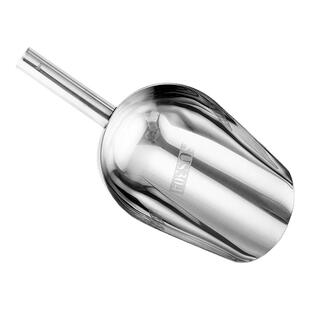 304不锈钢加厚冰铲 舀米面粉瓜子饲料干果铲子奶茶店商用勺子一体