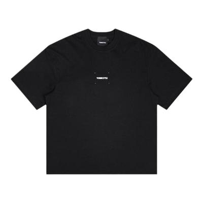 YJ1NGZYZJ LOGO小开口T恤短袖上衣 黑色/白色