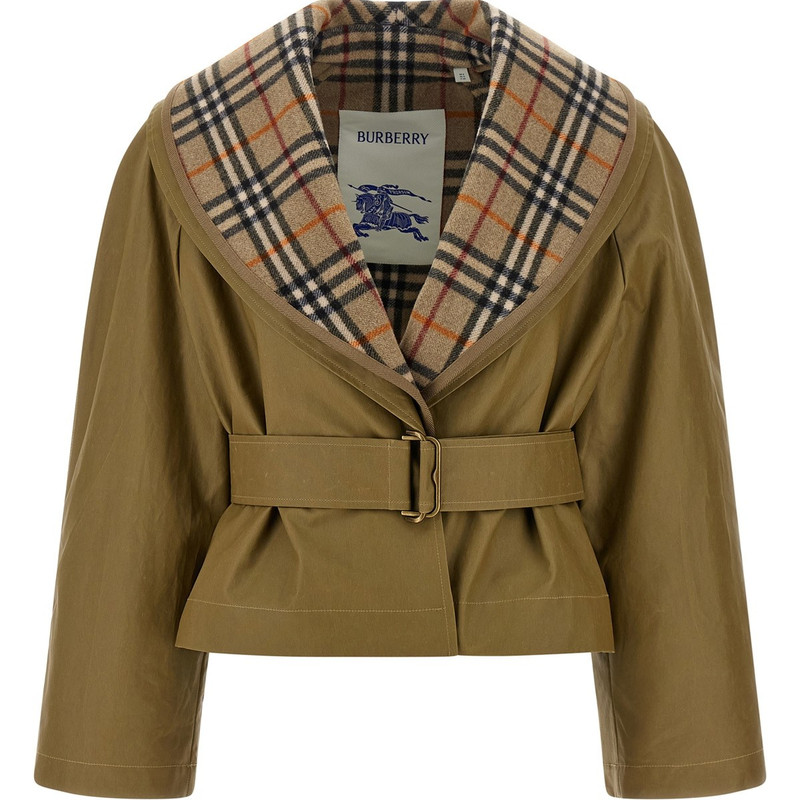 BURBERRY 博柏利女士calton 双面穿短外套 26早春新款 意大利代购