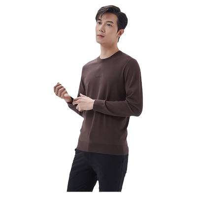 古鲨美拉德百搭冰丝圆领毛衣