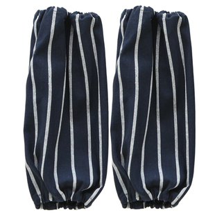 8301简约棉条纹厨房家用防污袖套男女家务清洁办公室劳保袖头袖筒