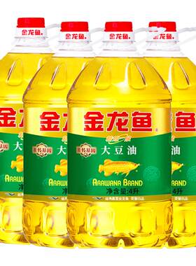 金龙鱼非转基因精炼一级大豆油4L