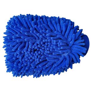 雪尼尔清洁手套 洗车家务多功能抹布手套 双面珊瑚绒擦车擦灰