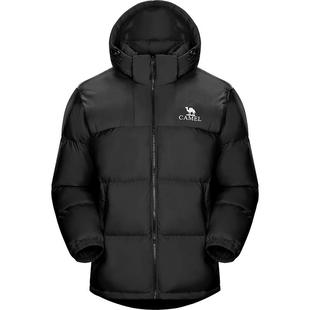 骆驼户外羽绒服2026年冬季男女款加厚保暖短款登山羽绒面包服