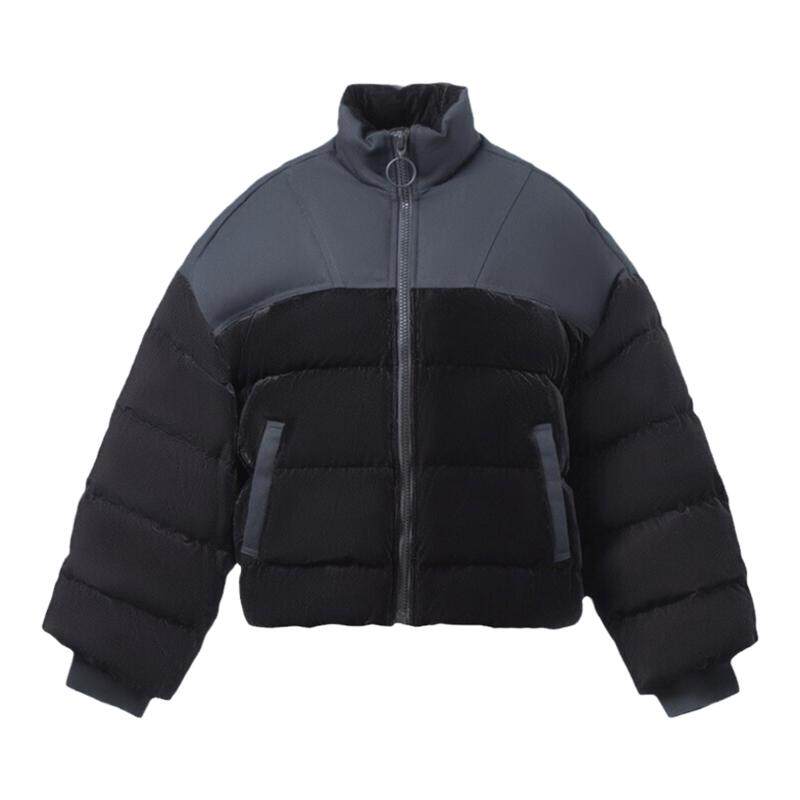 新品时尚潮流中国李宁女子宽松90%白鹅绒短羽绒服AYMR228