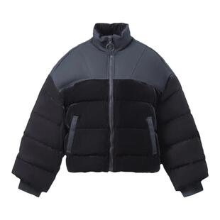新品时尚潮流中国李宁女子宽松90%白鹅绒短羽绒服AYMR228