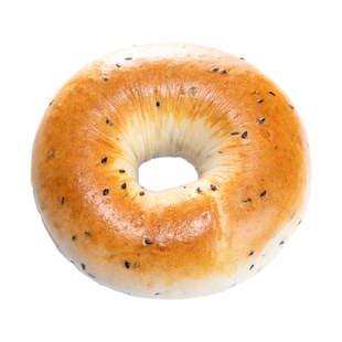 （超模神器）碱法原麦全麦贝果三明治面包圈无蔗糖健康低脂饱腹