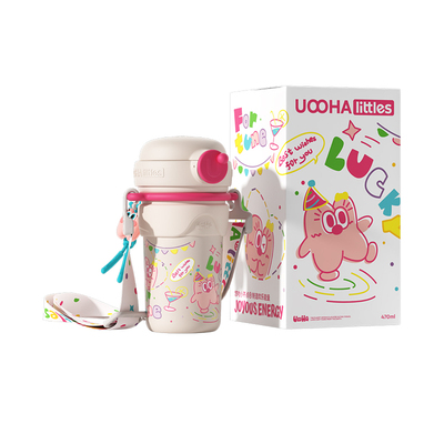 uooha双饮陶瓷涂层内胆咖啡杯