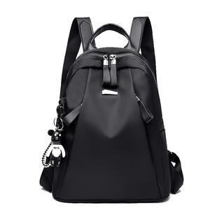 超火双肩包女士2024新款韩版百搭潮背包牛津布休闲旅行大容量书包