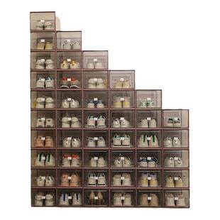 鞋盒收纳盒透明抽屉式宿舍家用网红鞋架柜鞋子神器省空间塑料防尘