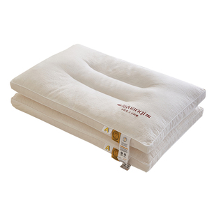 李官奇全棉大豆纤维枕芯低枕家用抗菌防螨枕头护颈椎成人枕一对装