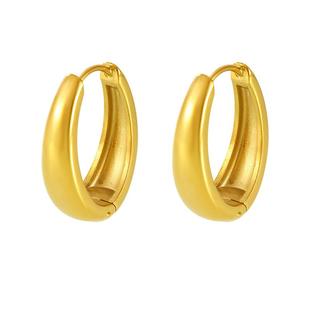 【自营】daisy beauty气质环形耳环几何椭圆耳圈中古耳饰耳环配饰