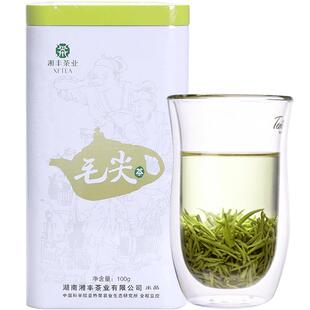 2025新茶湘丰茶叶湖南绿茶绿茶毛尖茶明前炒青绿茶金井茗茶100g