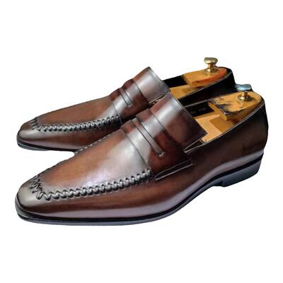 高端奢侈品商务休闲真皮乐福鞋