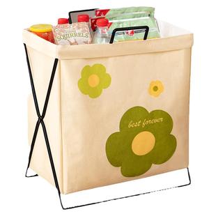 办公室放包神器可折叠桌下收纳筐宿舍零食杂物筐书包存放篮置物架