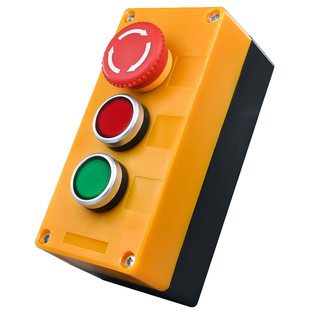 按钮盒按钮开关控制盒检修盒箱急停旋钮电源启动停止防水123456孔