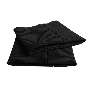 裤脚边加长螺纹收口松紧束口纯棉裤脚口替换辅料配件黑色