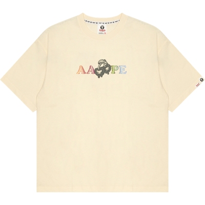 Aape彩色印花休闲潮流短袖T恤