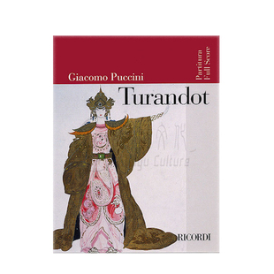 普契尼歌剧 图兰朵 管弦乐队总谱 Ricordi原版进口乐谱书 Puccini TURANDOT Opera Full Score HL50483859