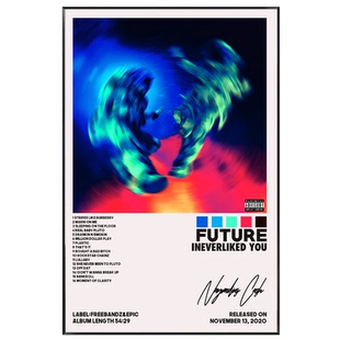 欧美嘻哈说唱饶舌歌手Future专辑封面海报贴画 Hiphop音乐墙贴纸