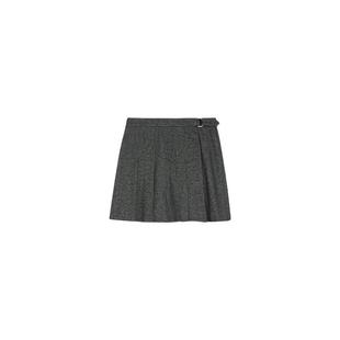 MAX&Co.法兰绒苏格兰式短裙半身裙褶饰百褶裙女6106054402