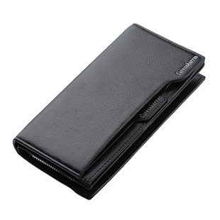 男士手包长款钱包真皮质感大容量多功能卡包驾驶证拉链商务手机包