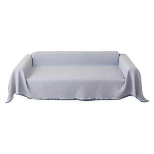 棉麻沙发巾纯色简约现代沙发盖布全包四季通用民宿万能沙发垫套罩