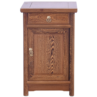 红木床头柜鸡翅木储物柜实木中式