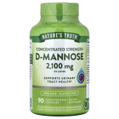 Nature's Truth,浓缩强度，D-甘露糖，90 粒速释胶囊（每粒胶囊 7